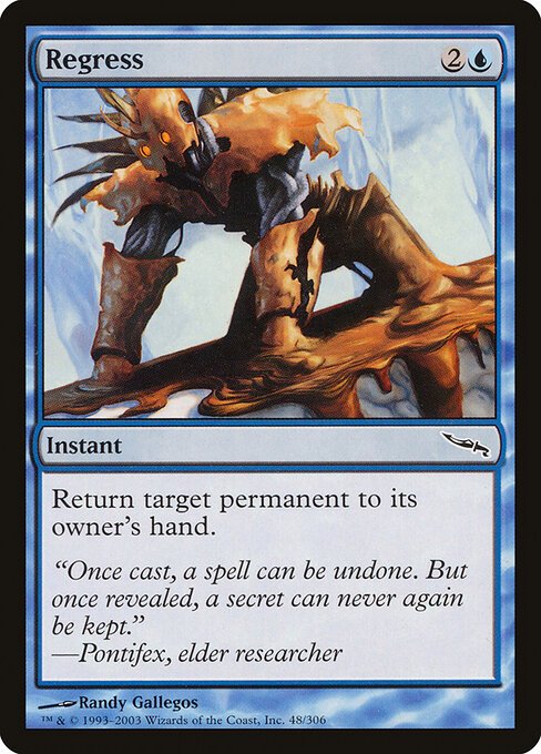 Regress card from MRD #48