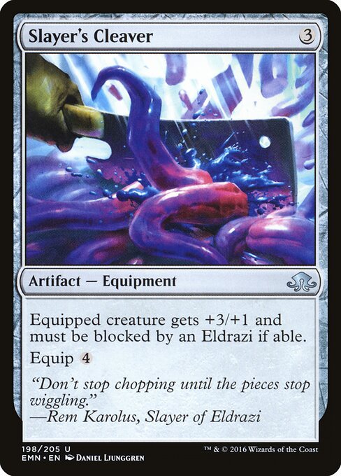 Slayer's Cleaver card from EMN #198