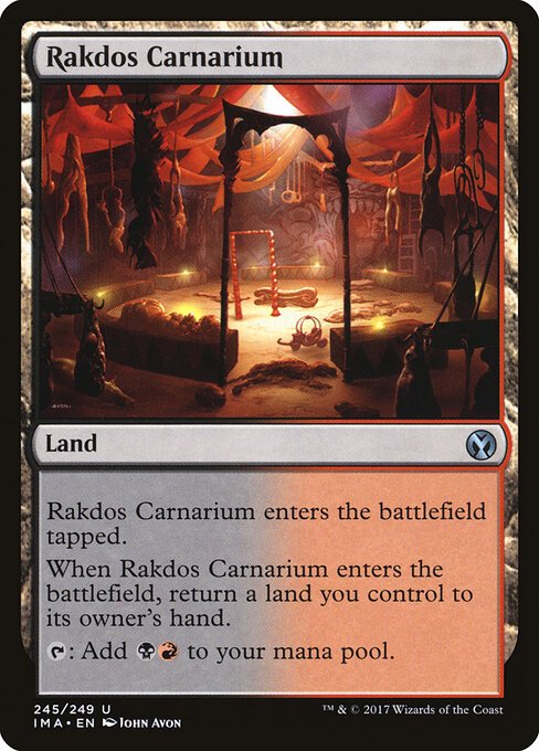 Rakdos Carnarium card from IMA #245