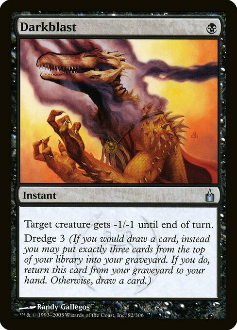 Darkblast card from RAV #82