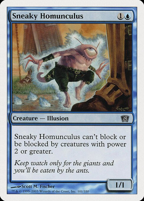 Sneaky Homunculus card from 8ED #101