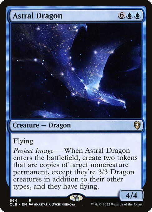 Astral Dragon card from CLB #664