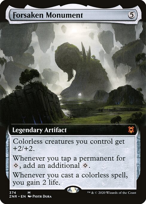 Forsaken Monument card from ZNR #374