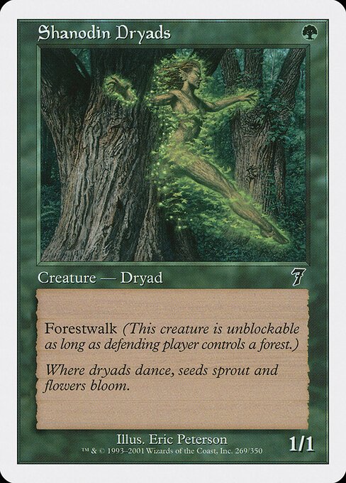 Shanodin Dryads card from 7ED #269