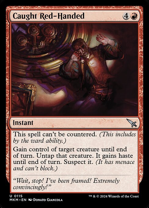 Caught Red-Handed card from MKM #115