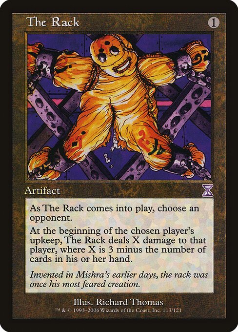 The Rack card from TSB #113