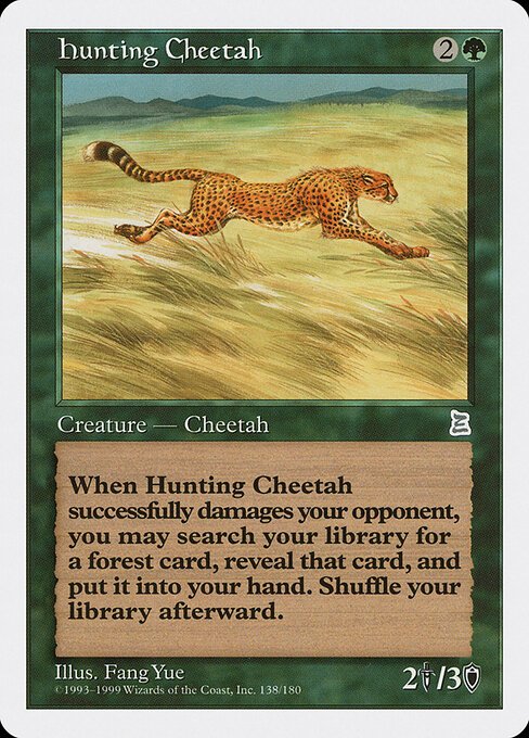 Hunting Cheetah card from PTK #138