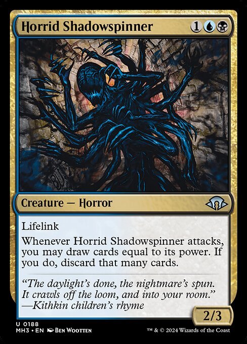 Horrid Shadowspinner card from MH3 #188