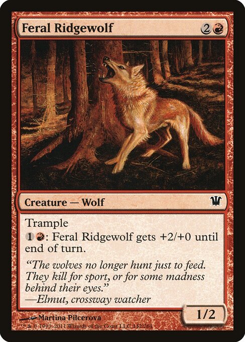 Feral Ridgewolf card from ISD #142