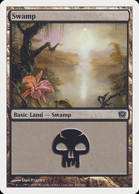 Swamp (341) card from 9ED #341
