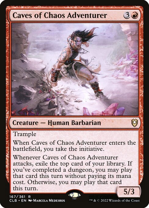 Caves of Chaos Adventurer card from CLB #167