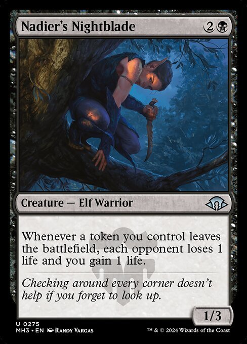 Nadier's Nightblade card from MH3 #275