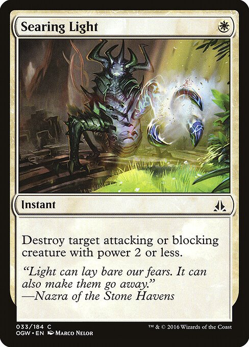 Searing Light card from OGW #33