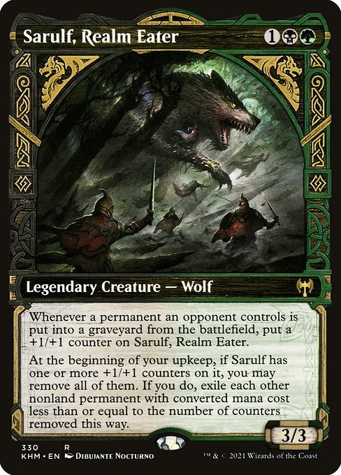 Sarulf, Realm Eater card from KHM #330