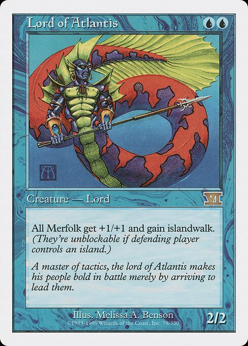 Lord of Atlantis card from 6ED #79