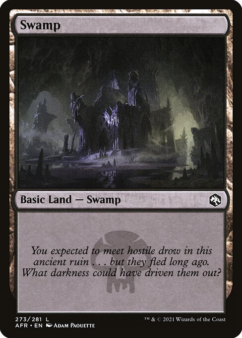 Swamp (273) card from AFR #273