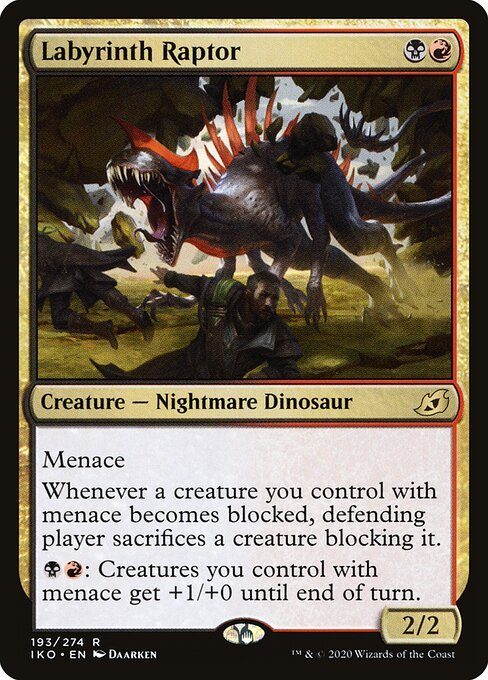 Labyrinth Raptor card from IKO #193