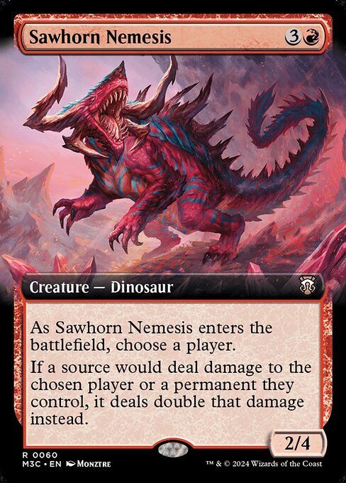 Sawhorn Nemesis card from M3C #60