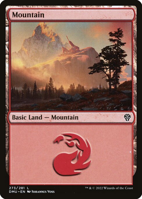 Mountain (273) card from DMU #273