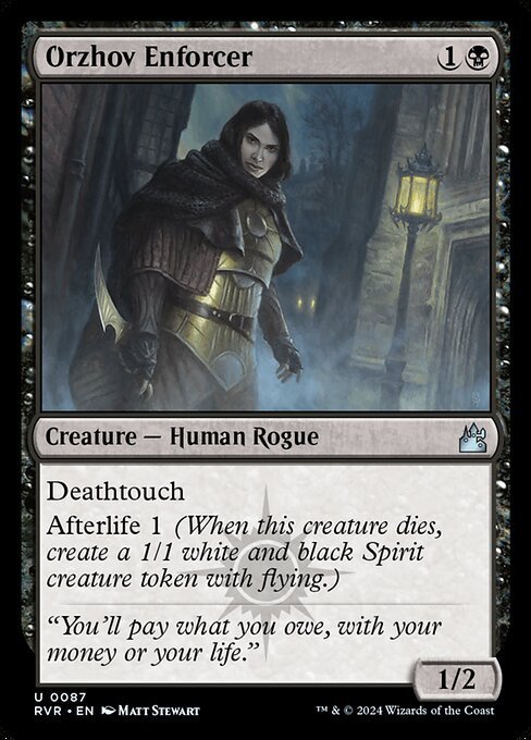 Orzhov Enforcer card from RVR #87