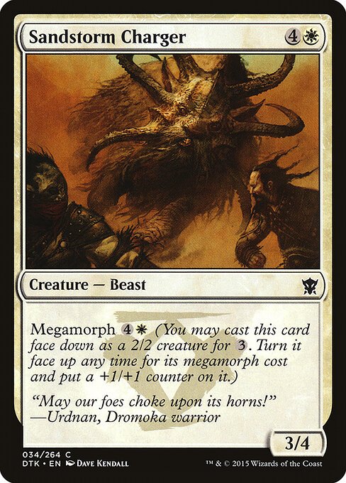 Sandstorm Charger card from DTK #34