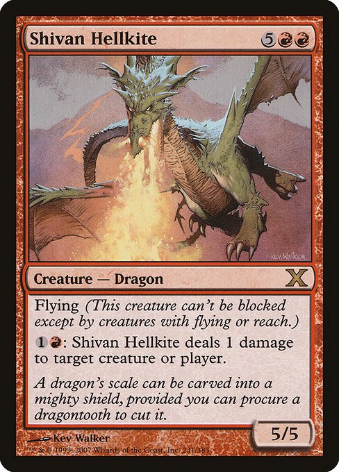 Shivan Hellkite card from 10E #231