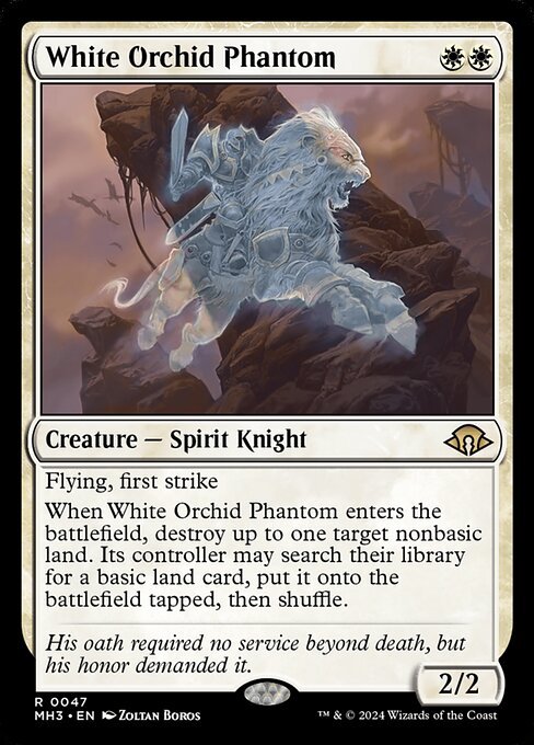 White Orchid Phantom card from MH3 #47