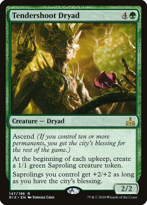 Tendershoot Dryad card from RIX #147