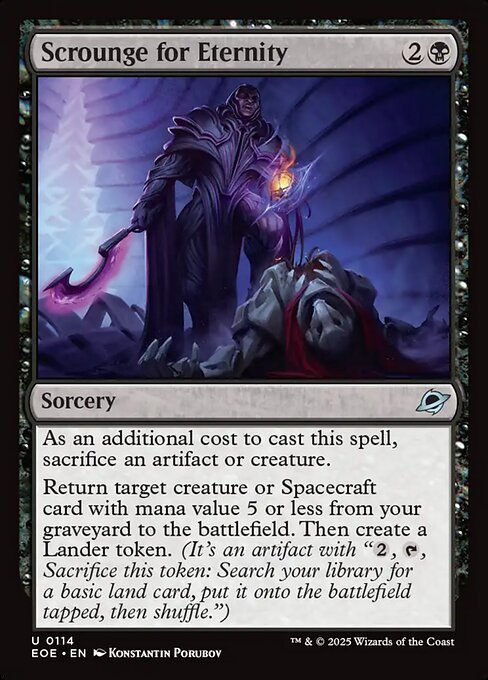 Scrounge for Eternity card from EOE #114