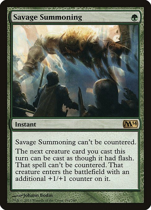 Savage Summoning card from M14 #194
