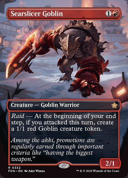 Searslicer Goblin card from FDN #332