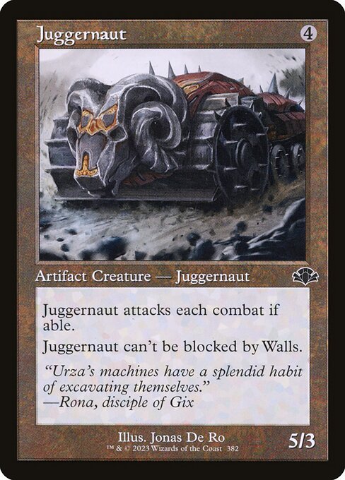 Juggernaut card from DMR #382