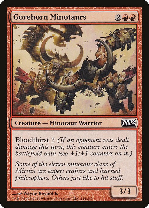 Gorehorn Minotaurs card from M12 #144