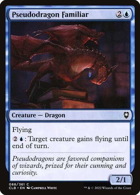 Pseudodragon Familiar card from CLB #88