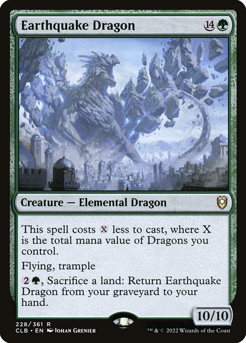 Earthquake Dragon card from CLB #228