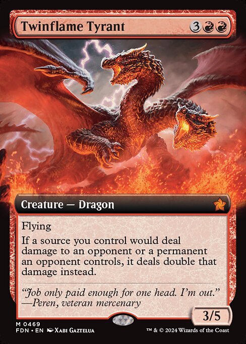 Twinflame Tyrant card from FDN #469