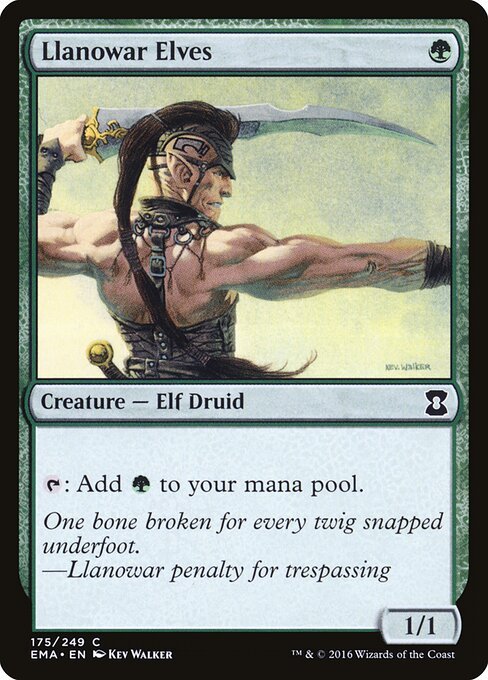 Llanowar Elves card from EMA #175
