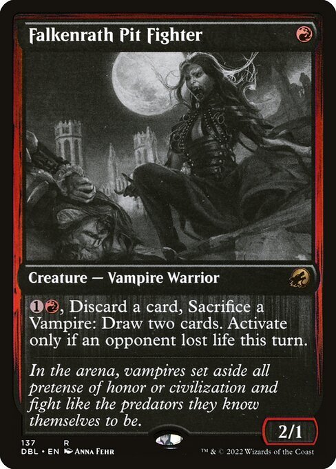 Falkenrath Pit Fighter card from DBL #137