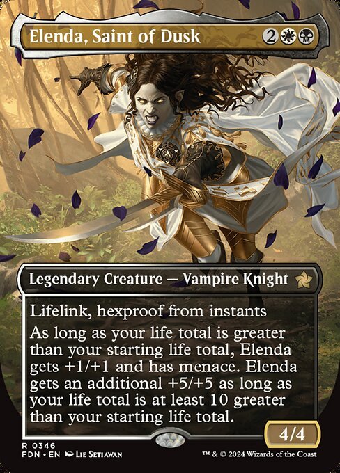 Elenda, Saint of Dusk card from FDN #346