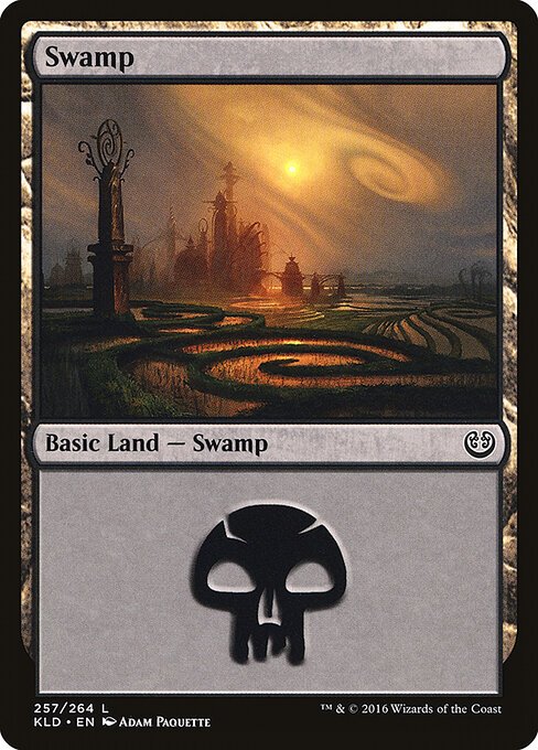 Swamp (257) card from KLD #257