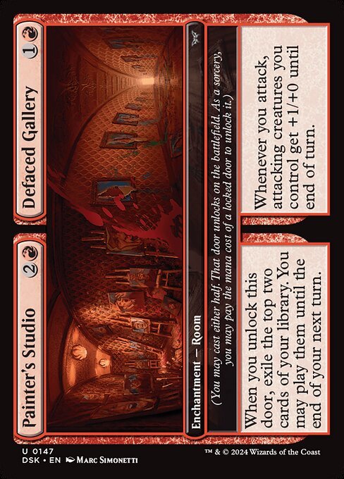 Painter's Studio // Defaced Gallery card from DSK #147