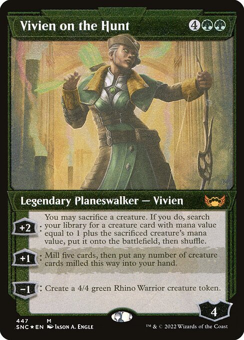 Vivien on the Hunt card from SNC #447