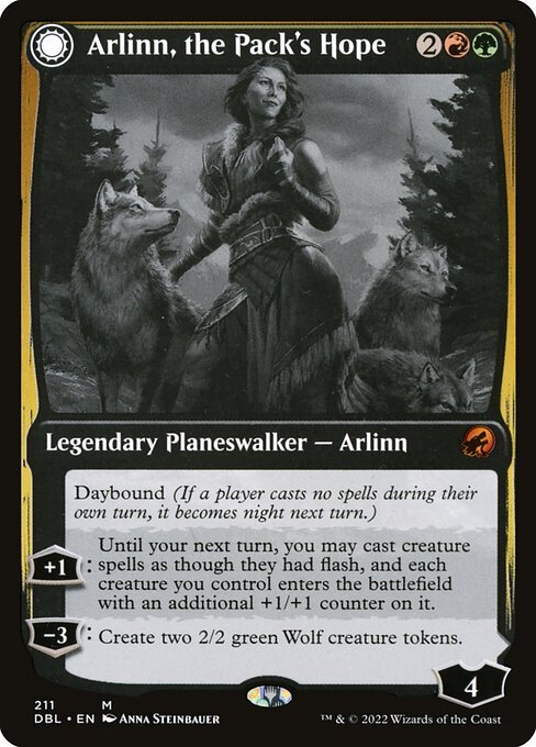 Arlinn, the Pack's Hope card from DBL #211
