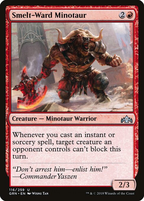 Smelt-Ward Minotaur card from GRN #116