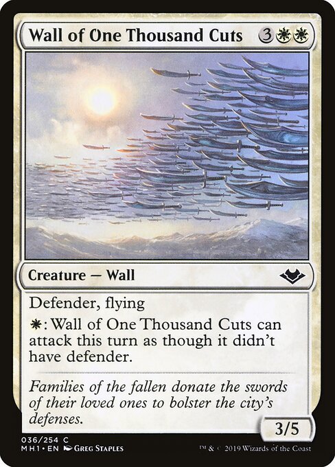 Wall of One Thousand Cuts card from MH1 #36
