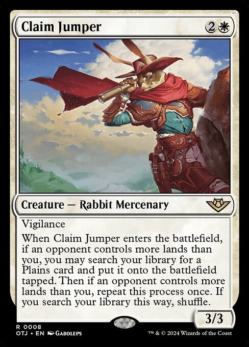 Claim Jumper card from OTJ #8