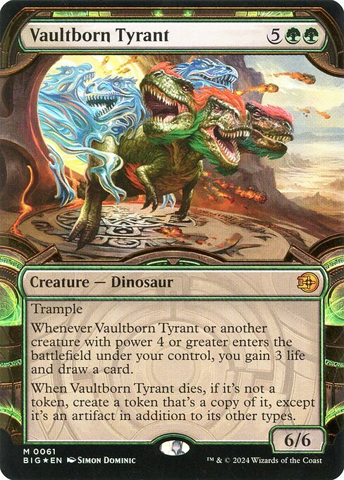Vaultborn Tyrant card from BIG #61