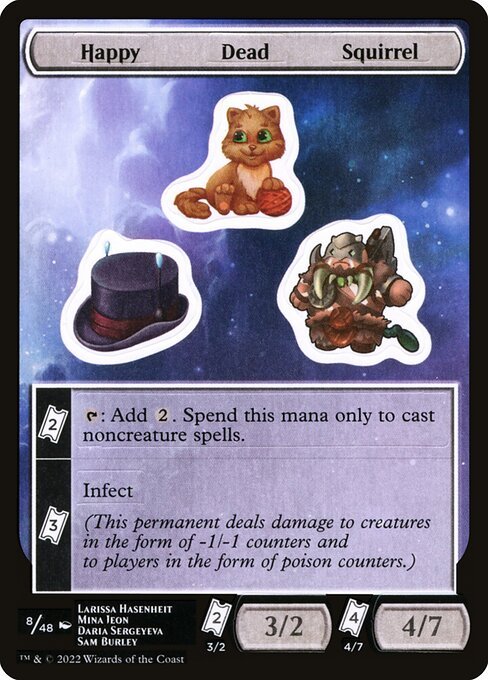 Happy Dead Squirrel card from SUNF #8