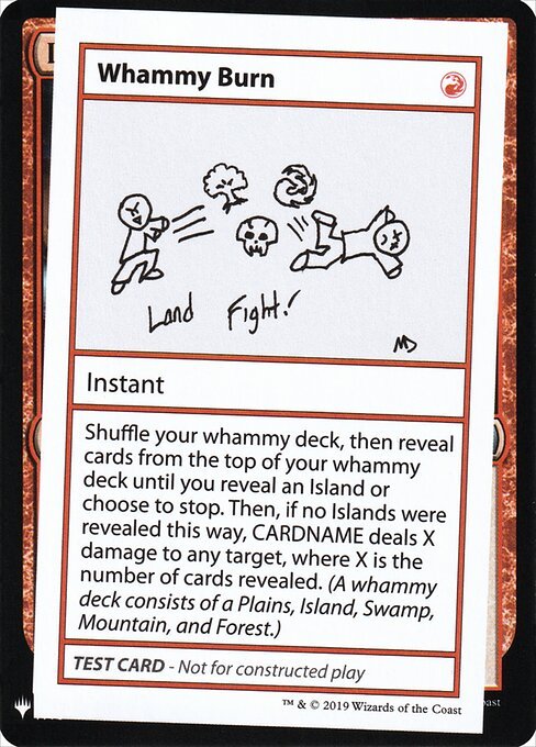 Whammy Burn card from CMB1 #70