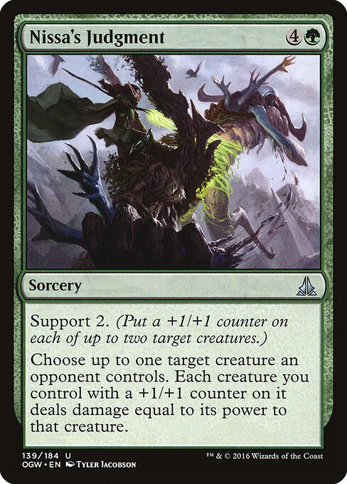 Nissa's Judgment card from OGW #139